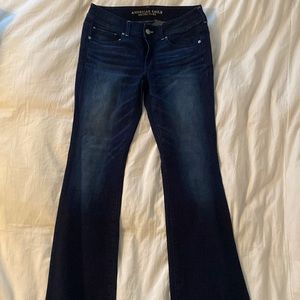 American Eagle dark wash kick boot jeans
